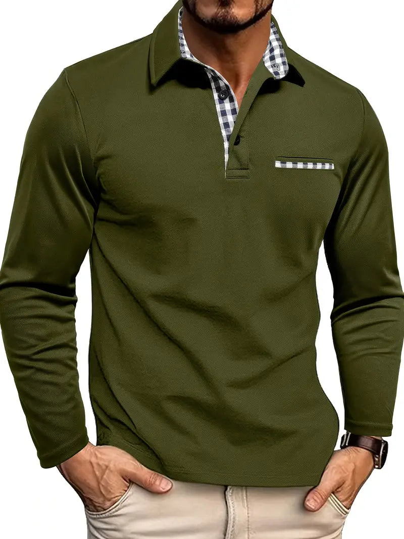 Elyo -Poloshirt mit langen Ärmeln