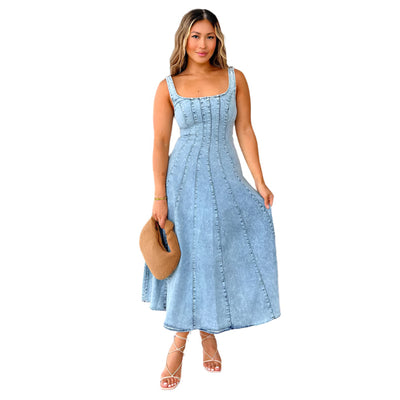 Modastra Midi-Kleid – Modernes minimalistisches Kleid