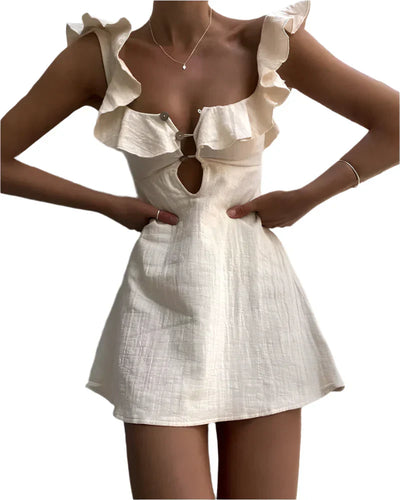 Taylor - Lässiges Kleid mit verspielten Rüschen