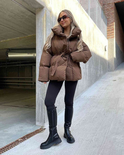 Anneliese | Steppjacke mit Gürtel