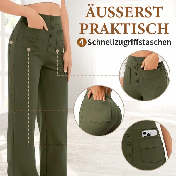 UNNA - ELASTISCHE FREIZEITHOSE MIT HOHEM BUND