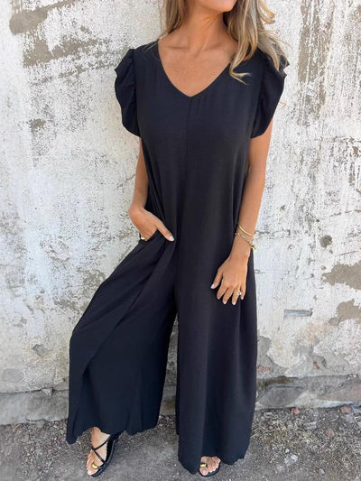 Corrina™ | Eleganter Overall mit V-Ausschnitt