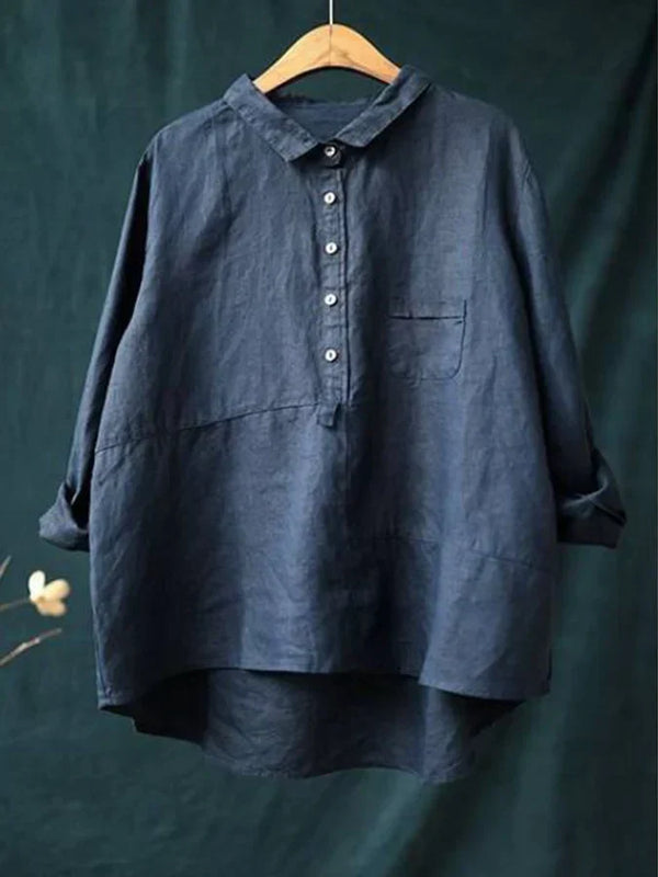 Laura™ | Schicke Bluse mit langen Ärmeln