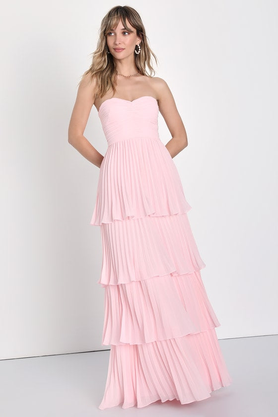 Jasmin - Elegantes, trägerloses Maxikleid