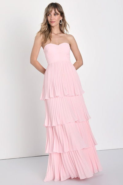 Jasmin - Elegantes, trägerloses Maxikleid