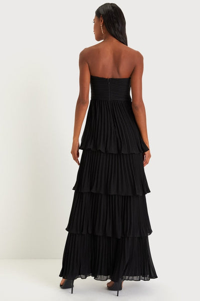 Jasmin - Elegantes, trägerloses Maxikleid