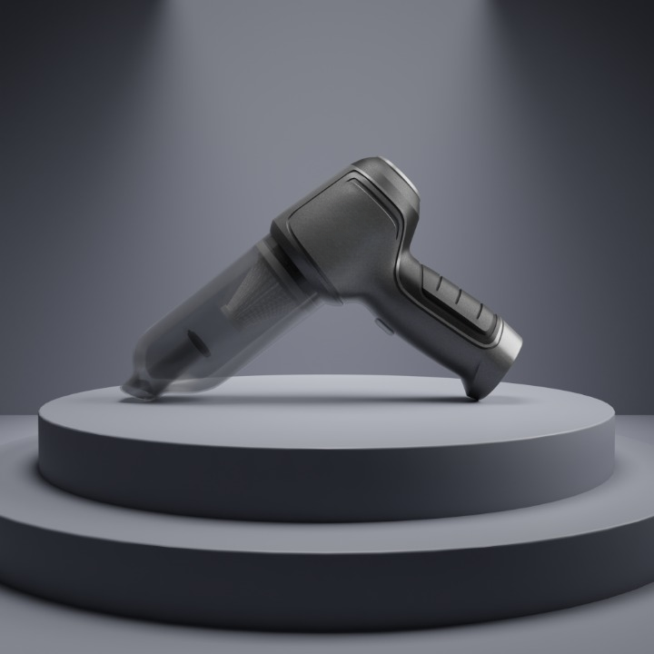 DualFlow Staubsauger – Tragbarer 2-in-1 Staubsauger- und Luftkompressionssystem