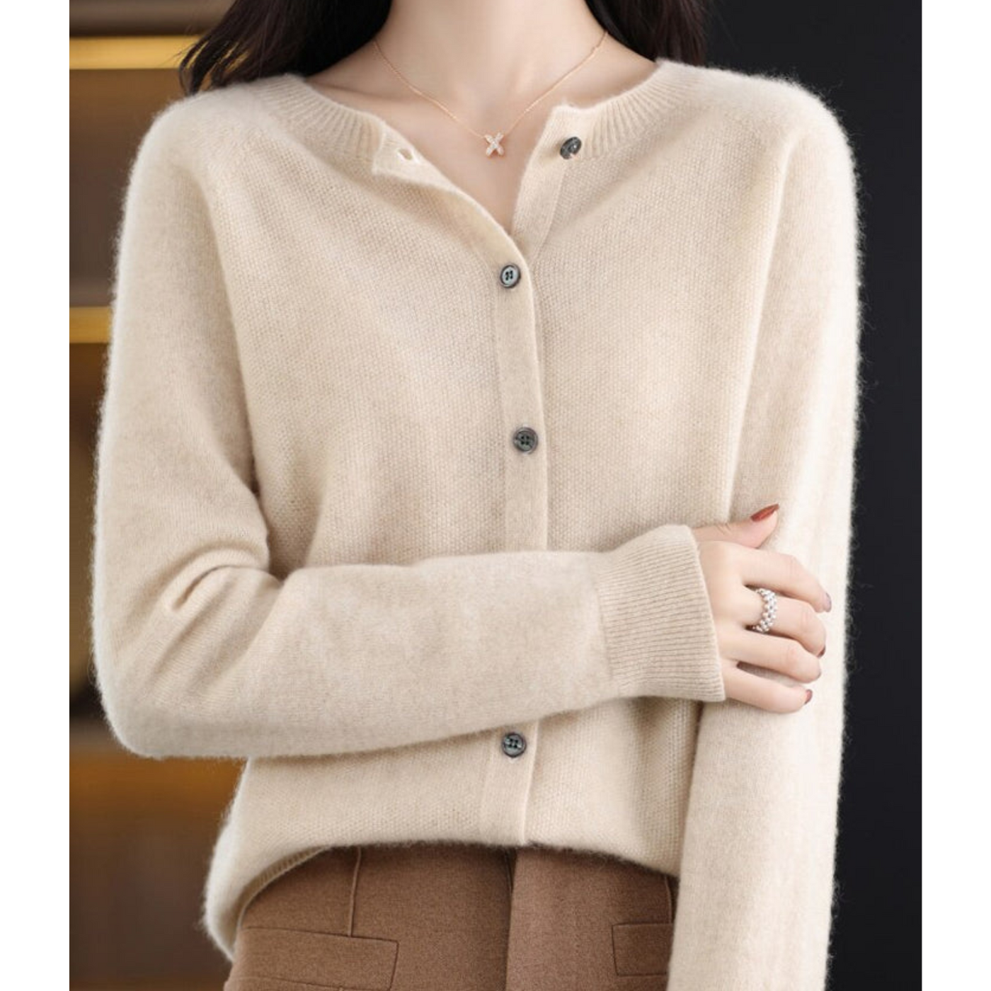 Warme Strickjacke für Frauen