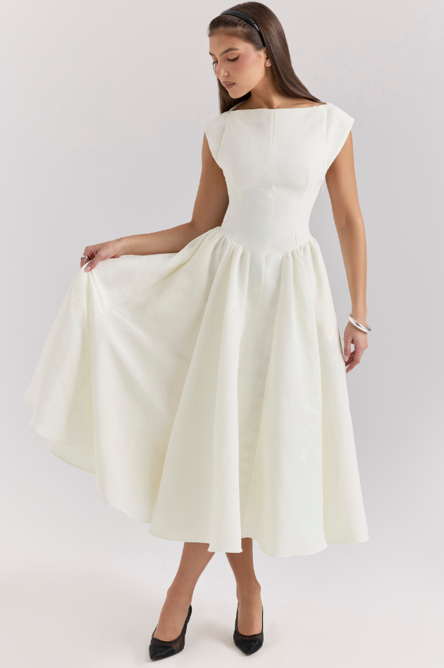 Lucia - Plissiertes Midikleid