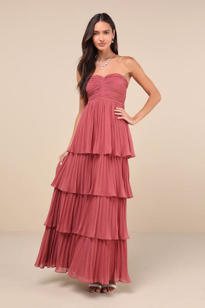 Jasmin - Elegantes, trägerloses Maxikleid