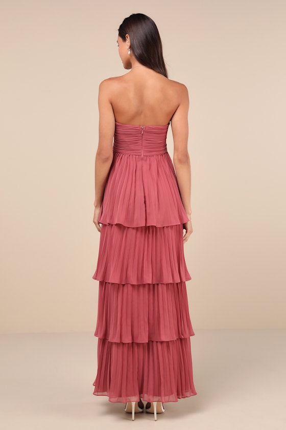 Jasmin - Elegantes, trägerloses Maxikleid
