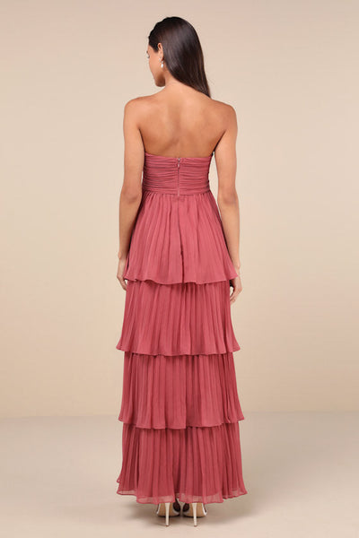 Jasmin - Elegantes, trägerloses Maxikleid