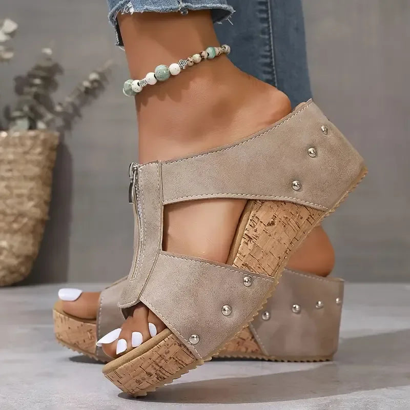 Patricia™ | Orthopädische Sandalen mit Keilabsatz