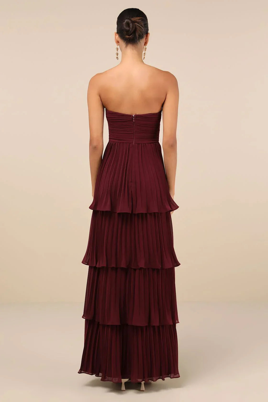 Jasmin - Elegantes, trägerloses Maxikleid