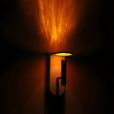 NordiFlame – Einstellbare nordische LED-Wandleuchte mit Flammeneffekt