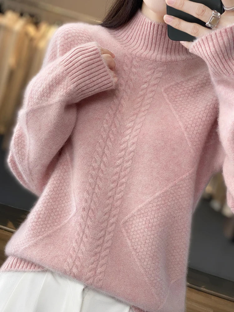 UTE - STRICKPULLOVER MIT HOHEM KRAGEN