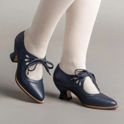 Georgina | Elegante Retro-Schuhe mit niedrigem Absatz