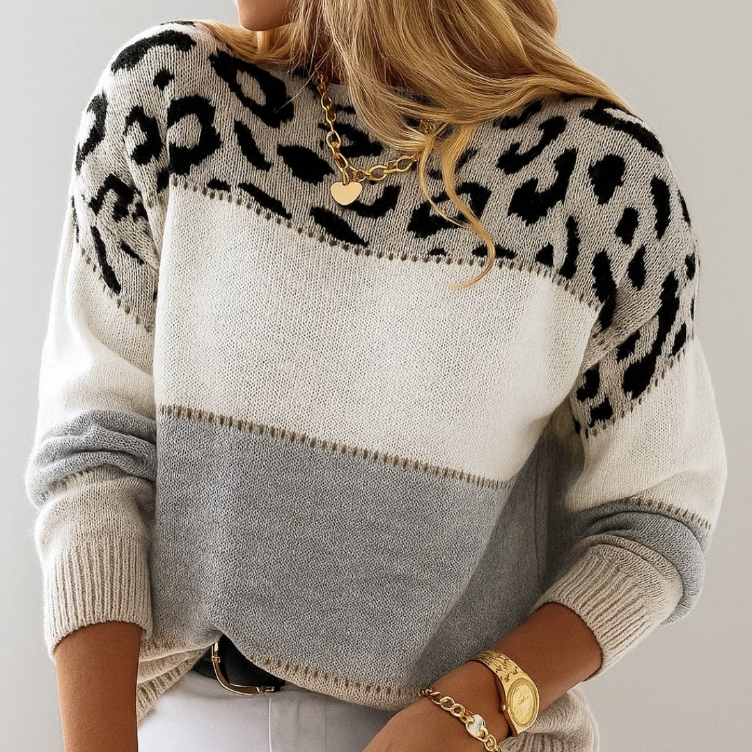 Cheyenne™ | Lässiger Pullover mit Leopardenmuster