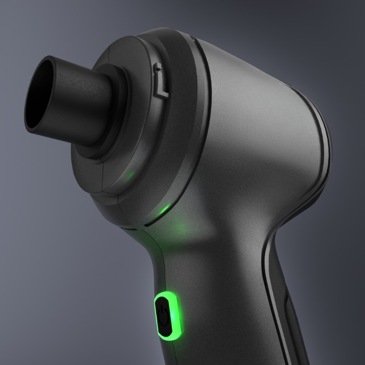 DualFlow Staubsauger – Tragbarer 2-in-1 Staubsauger- und Luftkompressionssystem