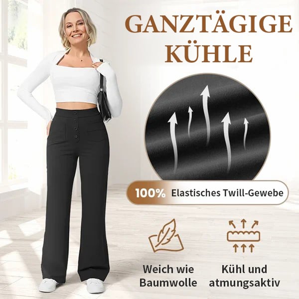 UNNA - ELASTISCHE FREIZEITHOSE MIT HOHEM BUND