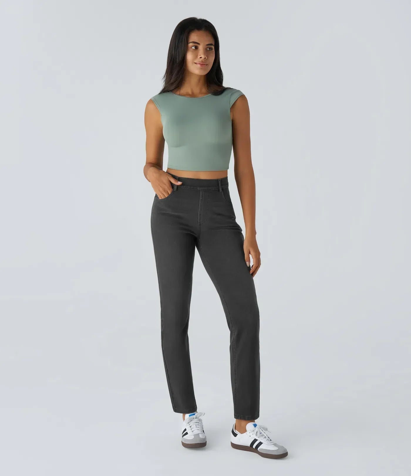 MAYLORA | Bequeme Hose mit Hohem Bund und Elastischem Material