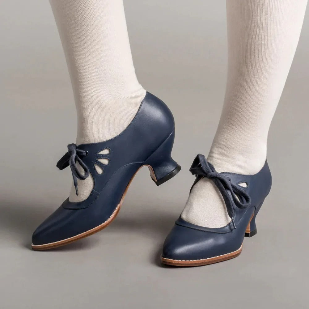 Georgina | Elegante Retro-Schuhe mit niedrigem Absatz