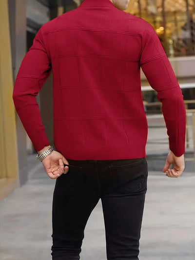 Nunzio - Komfortabel Gestrickt Rollkragen Pullover