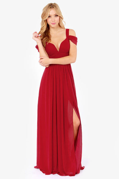 Amanda - Maxikleid mit Blumenfalten