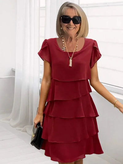 EDELINA - KLEID MIT FLIEßENDEN LAGEN