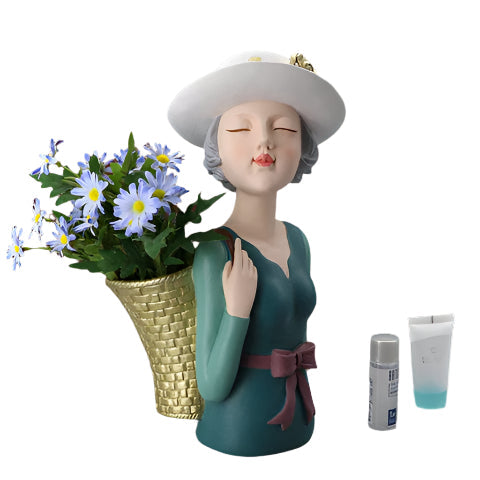 EnchantaPot Leichtgewichtige Resin-Pflanzkasten – Charmantes Design