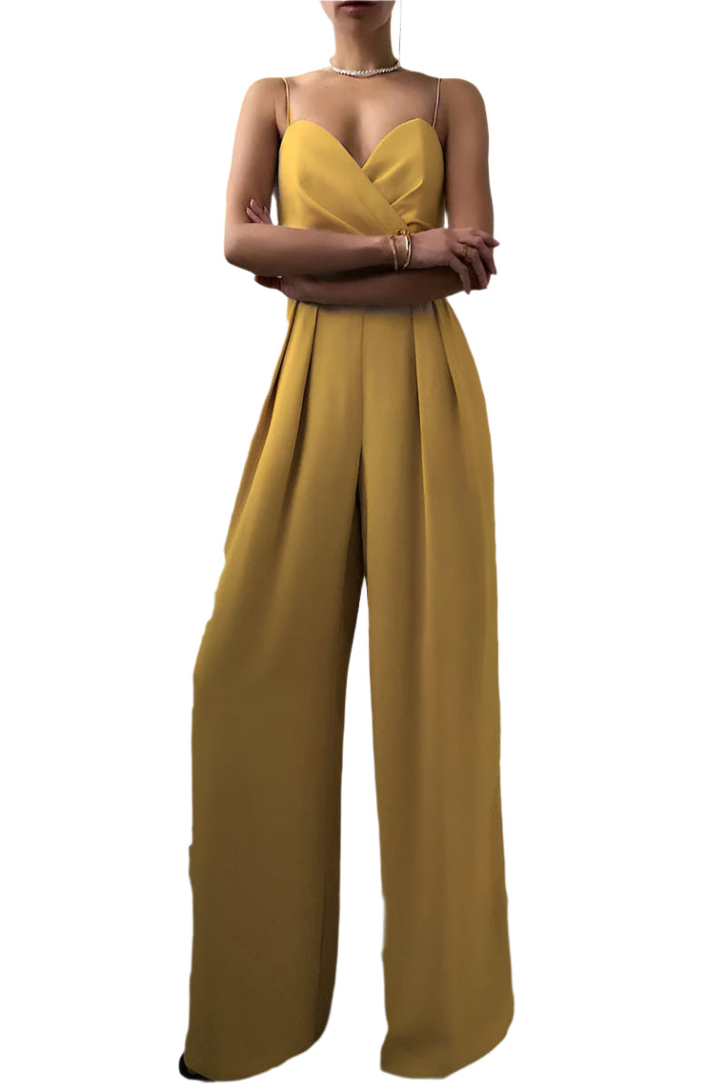 ChicContrast Spaghettiträger-Jumpsuit – Mit Model mit modernem Flair