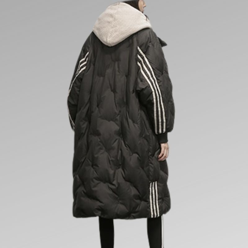 Lange warme Jacke für Frauen