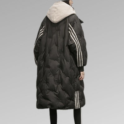 Lange warme Jacke für Frauen