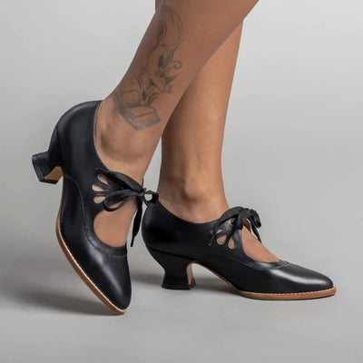 Georgina | Elegante Retro-Schuhe mit niedrigem Absatz
