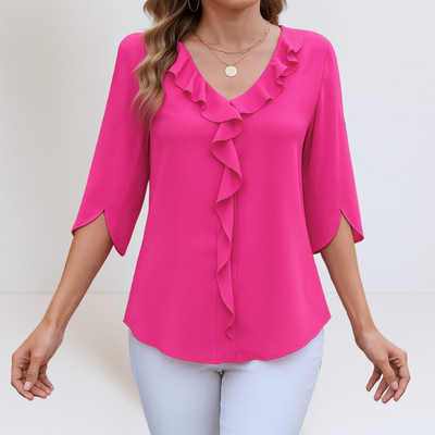 Maria™ | Lässige Bluse mit V-Ausschnitt