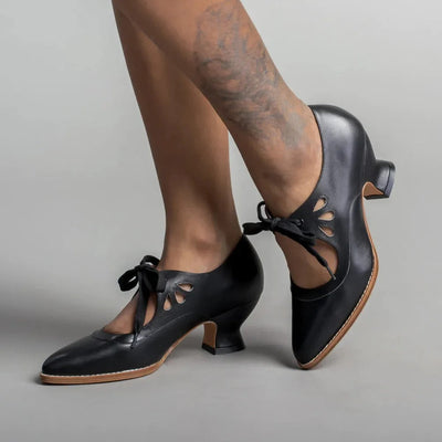 Georgina | Elegante Retro-Schuhe mit niedrigem Absatz