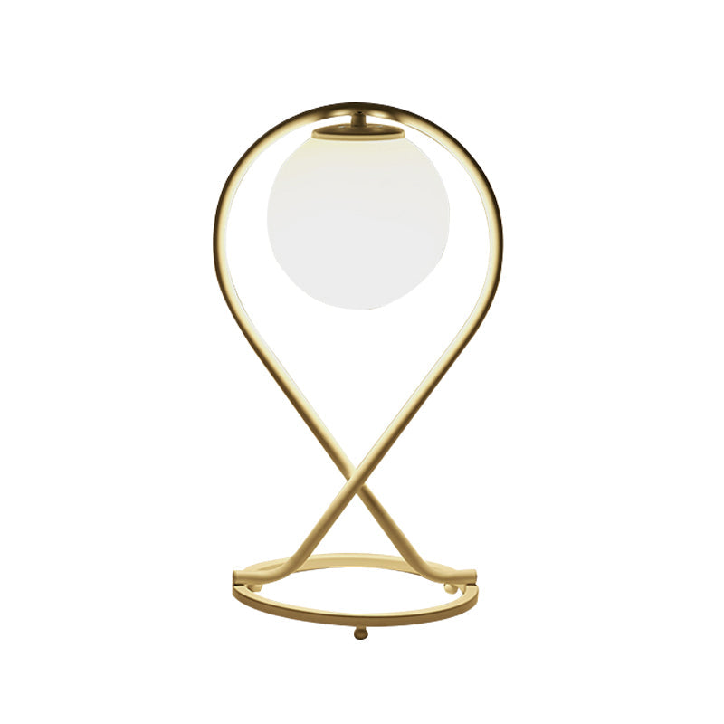 Orbina – Schlanke weiße LED-Tischlampe für das Kinderzimmer