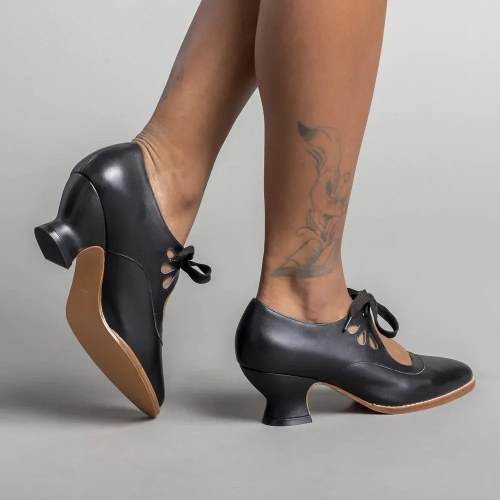 Georgina | Elegante Retro-Schuhe mit niedrigem Absatz