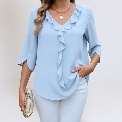 Maria™ | Lässige Bluse mit V-Ausschnitt
