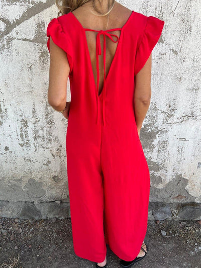 Corrina™ | Eleganter Overall mit V-Ausschnitt