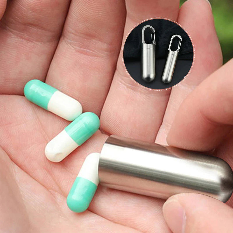 MedSafe Kompakter Pillenorganisator – Tragbares, wasserdichtes Medizinaschen für unterwegs