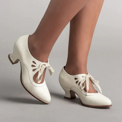 Georgina | Elegante Retro-Schuhe mit niedrigem Absatz