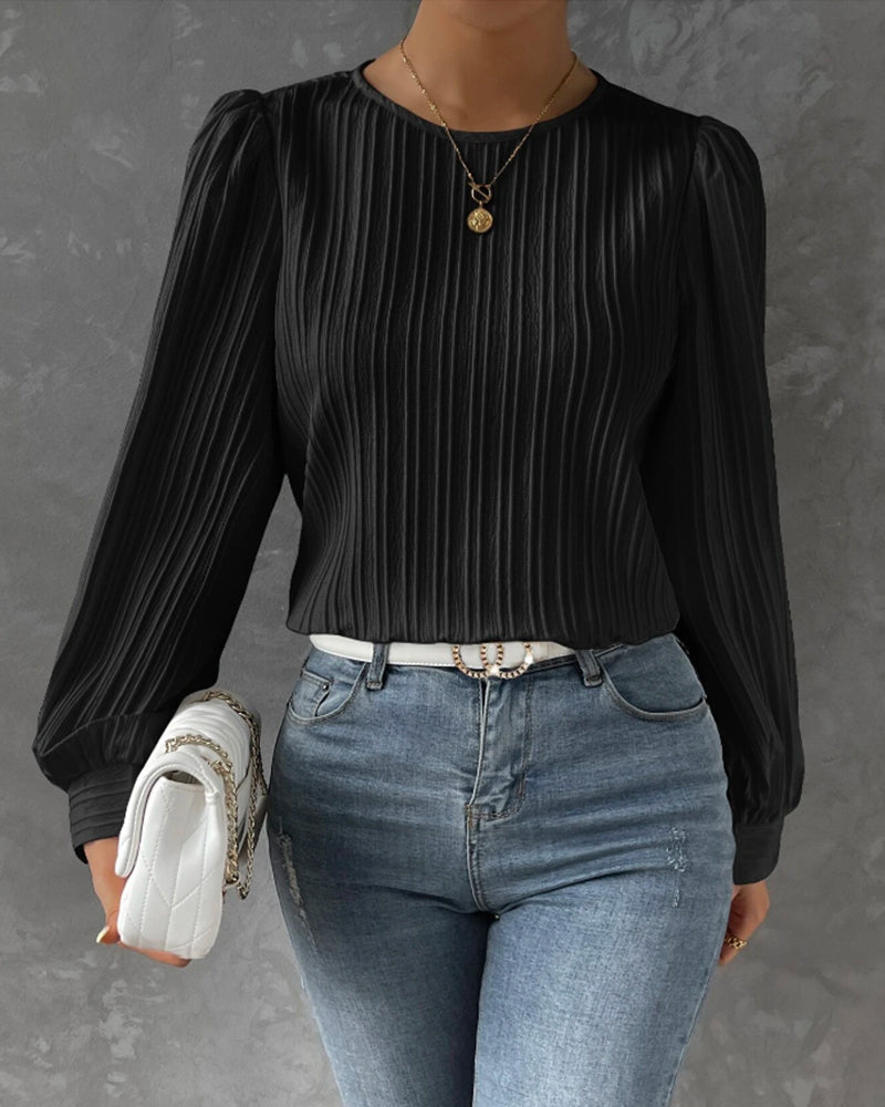 Bianca™ | Elegante Bluse mit langen Laternenärmeln
