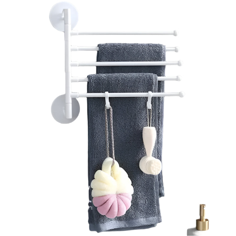 FlexiRack – Zusammenklappbare, rotierende Wandhalterung und Handtuchhalter