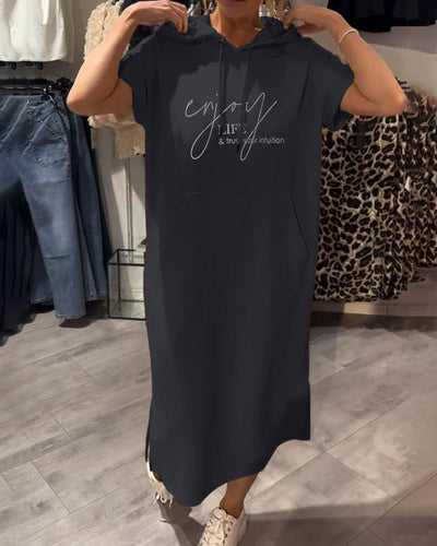 Saskia™ | Lässiges Hoodiekleid