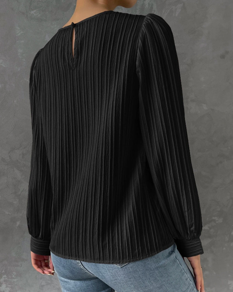 Bianca™ | Elegante Bluse mit langen Laternenärmeln