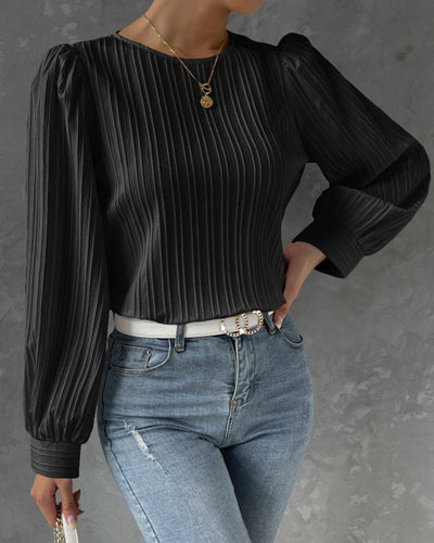 Bianca™ | Elegante Bluse mit langen Laternenärmeln
