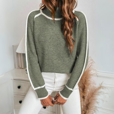 Kaylee - Eleganter Rundhalsausschnitt Pullover