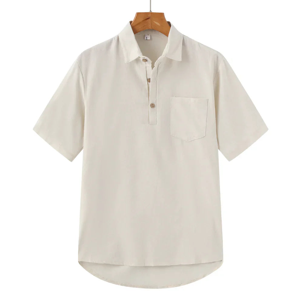 Casablanca - Leinen Polo - Beige