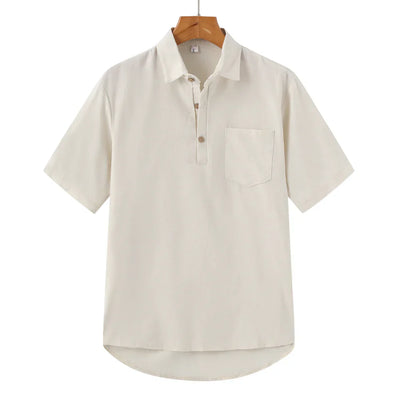 Casablanca - Leinen Polo - Beige
